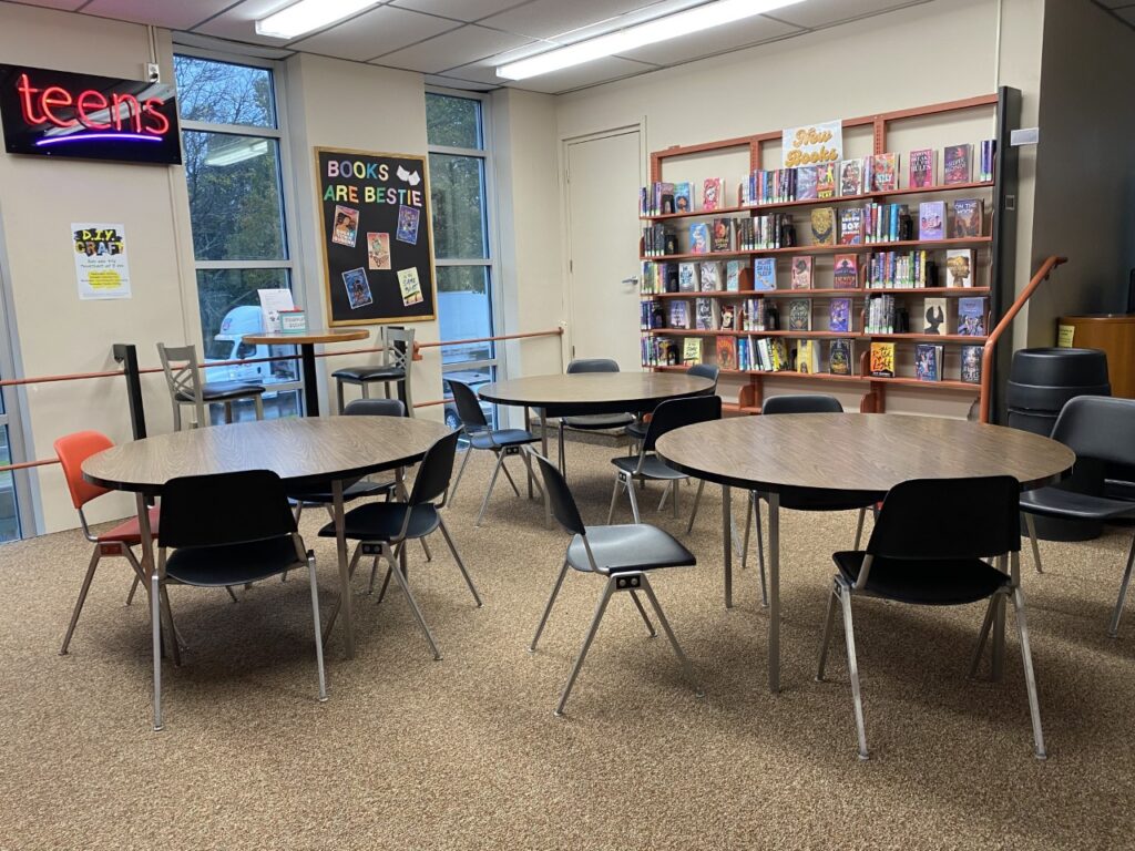 The library's teen area