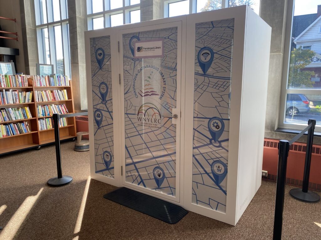 The library's telehealth pod